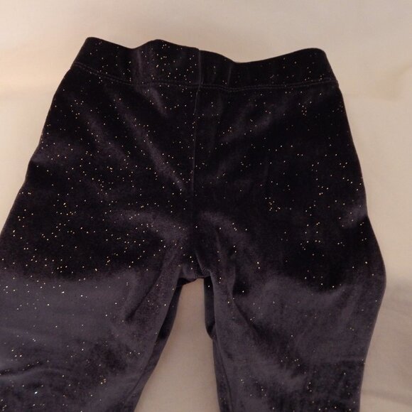 *Loved DIP Black Velvety Pants with Sparkles - Picture 1 of 4